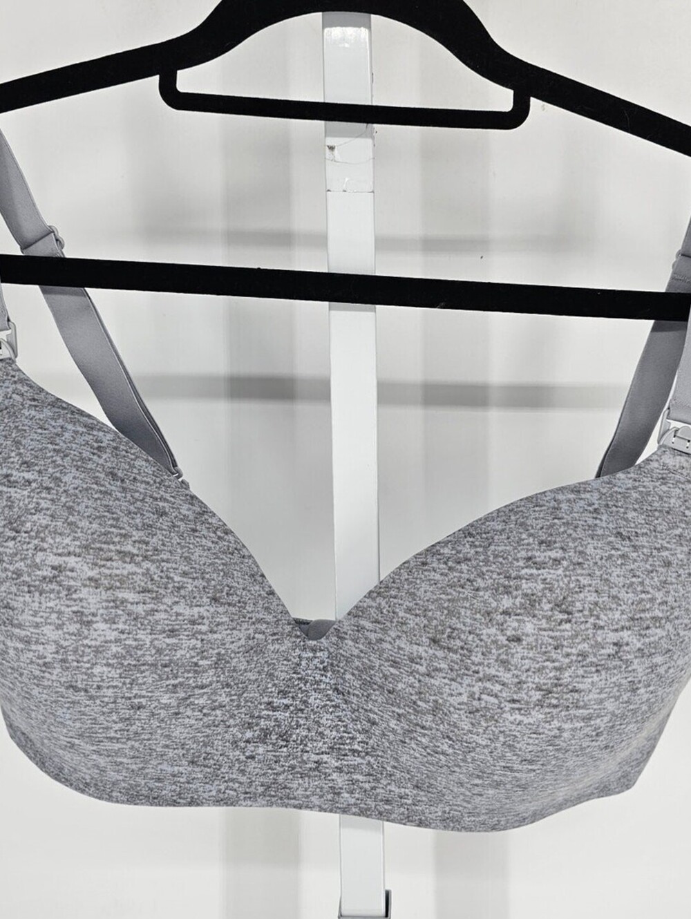 Soma Womens Sz 36DDD Enbliss Nursing Wireless Bra Gray